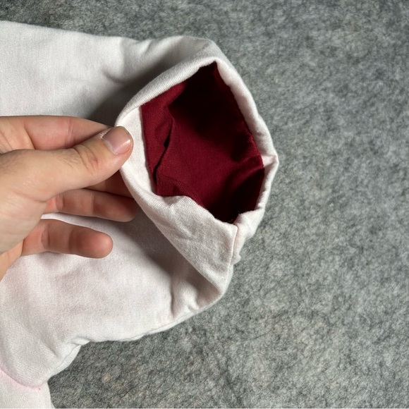 Vintage Hole Shirt Mens Large White Red 90s Courtney‎ Love Nirvana Logo Canadian - Picture 8 of 9